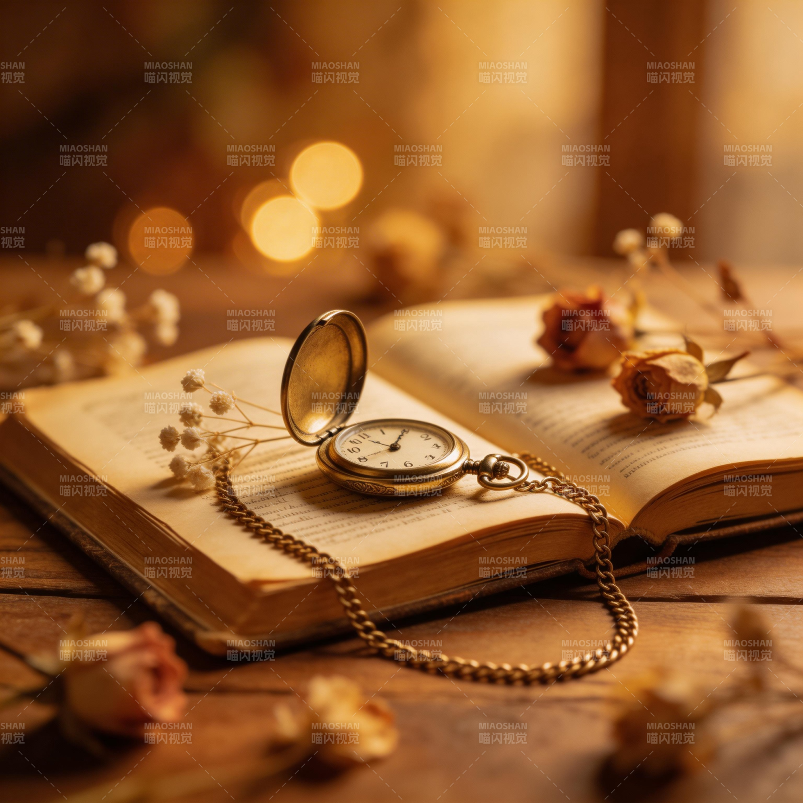 时光静好 书页间图片