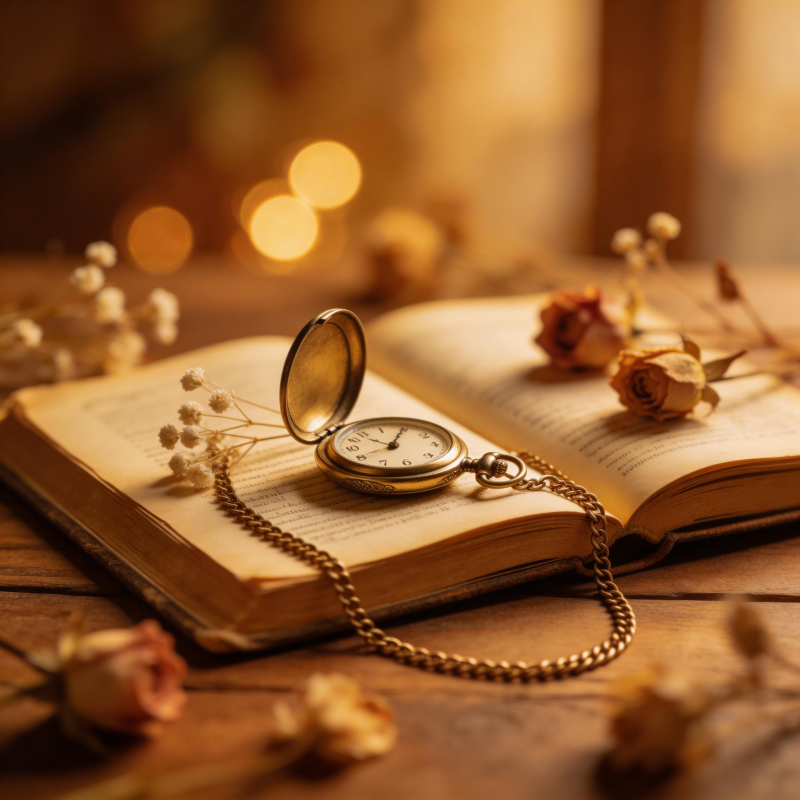 时光静好 书页间图片