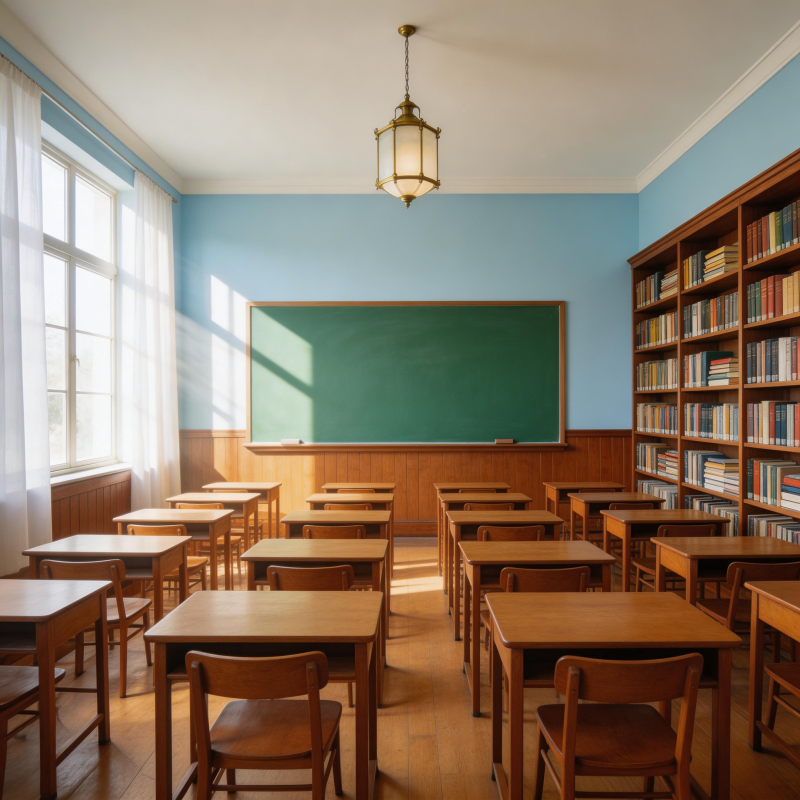 明亮的教室图片