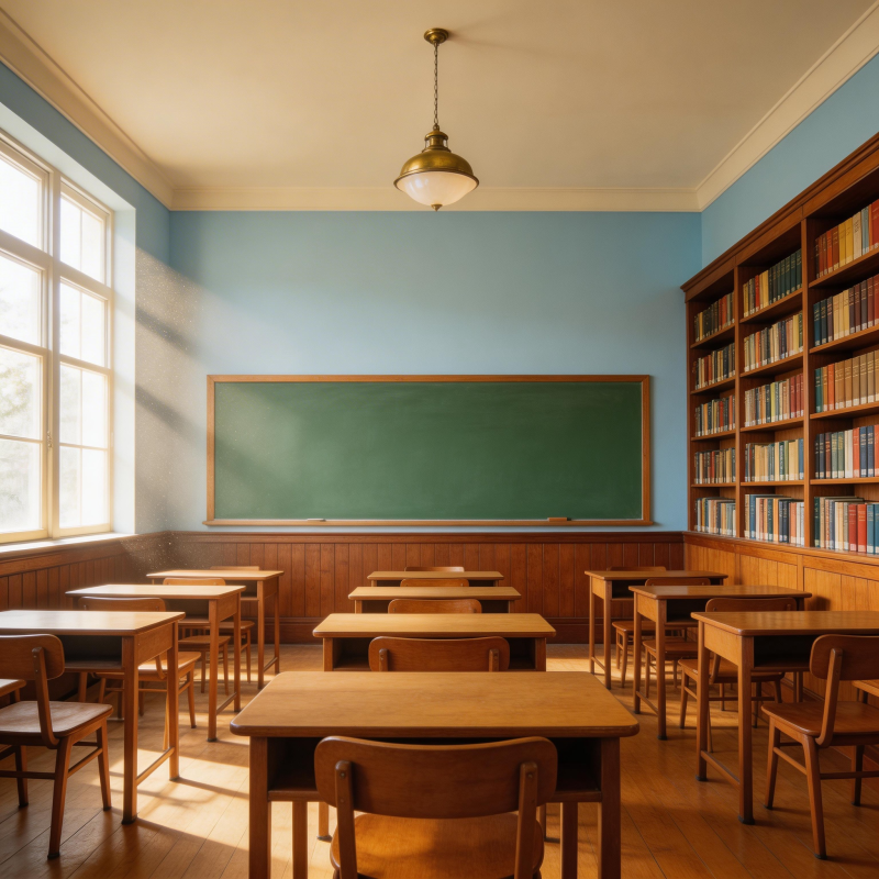 静谧教室 书香满溢图片