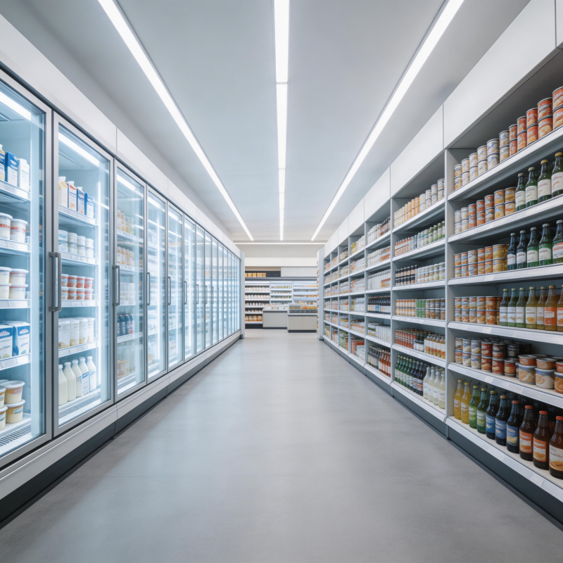 超市冷藏区一览图片