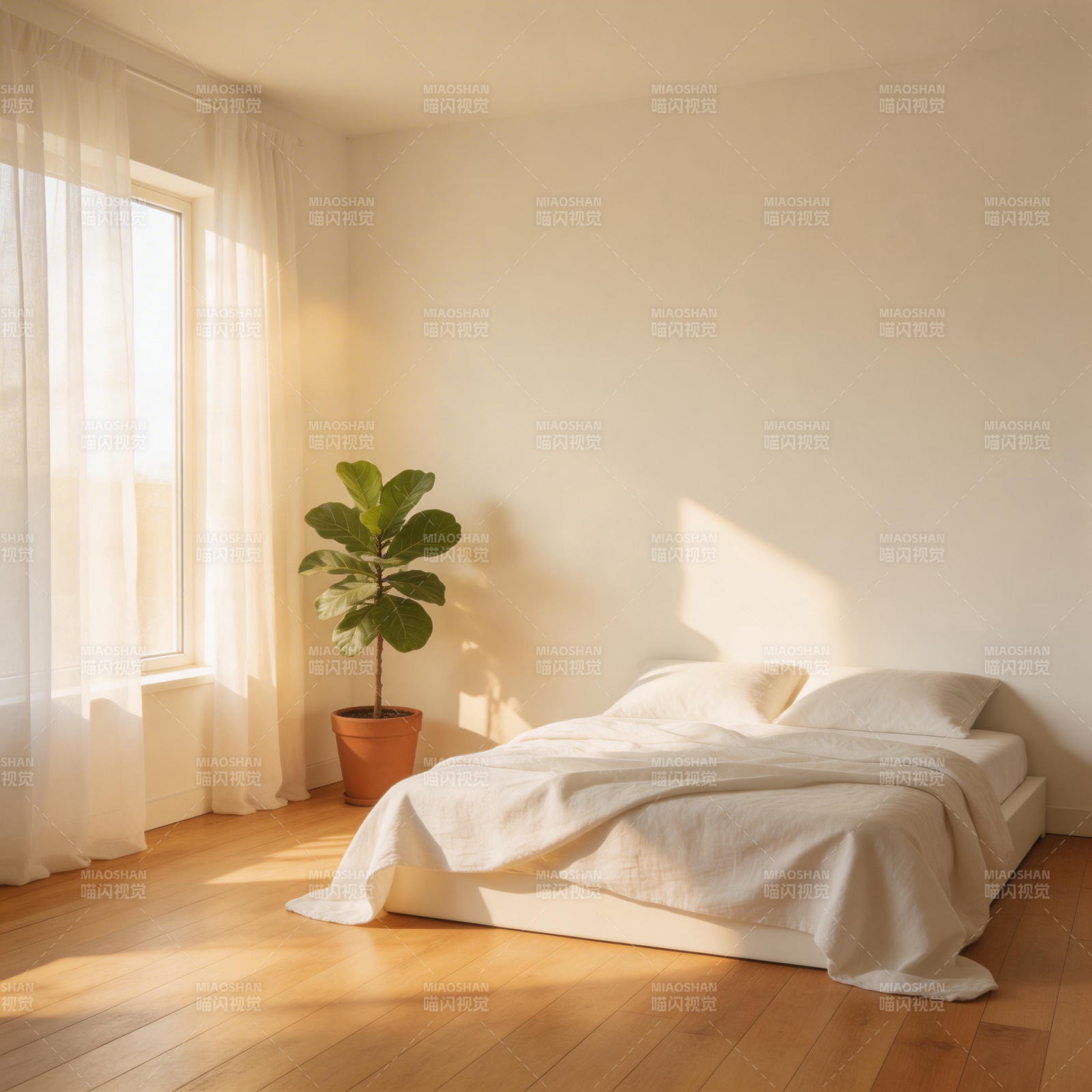 阳光卧室静谧时光图片