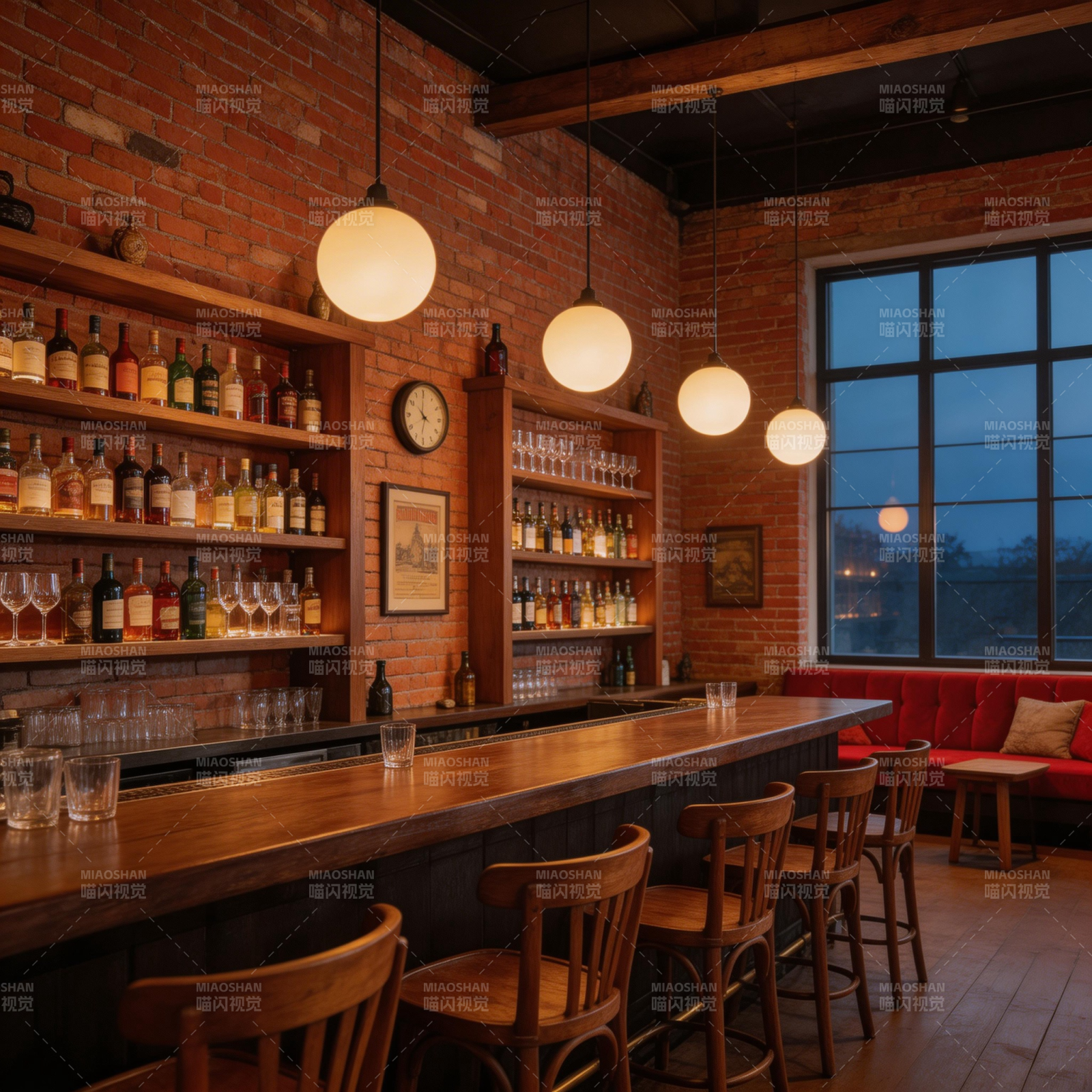 温馨酒吧夜景图片