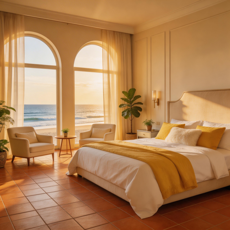 海景卧室 温馨惬意图片