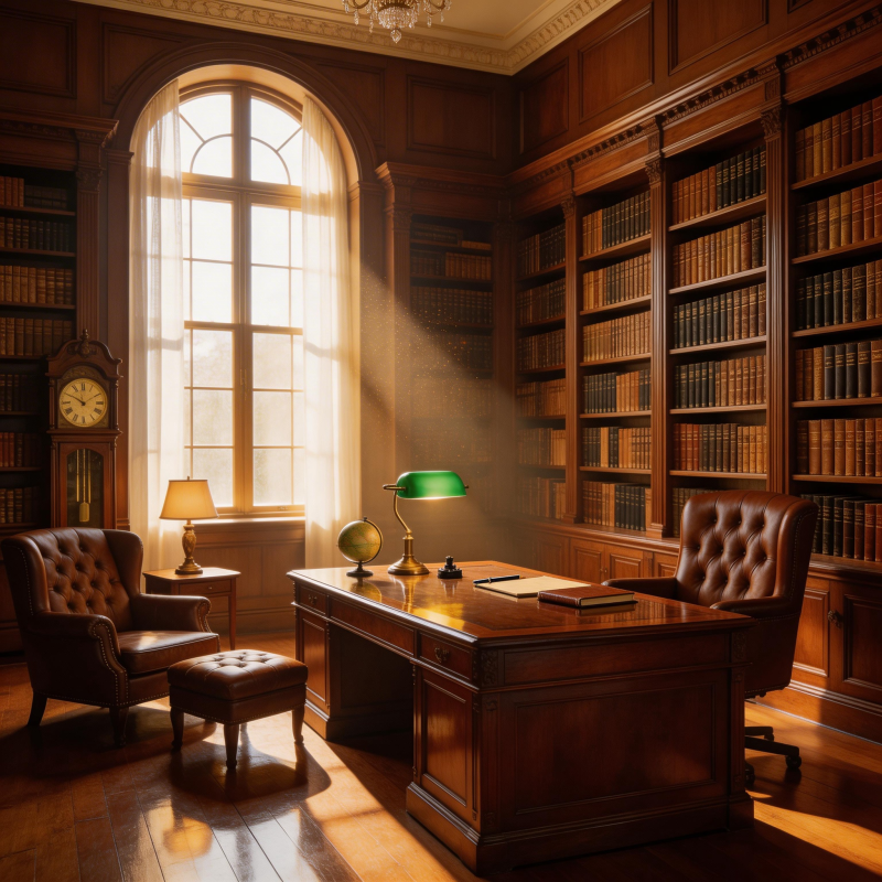 古典书房静谧时光图片