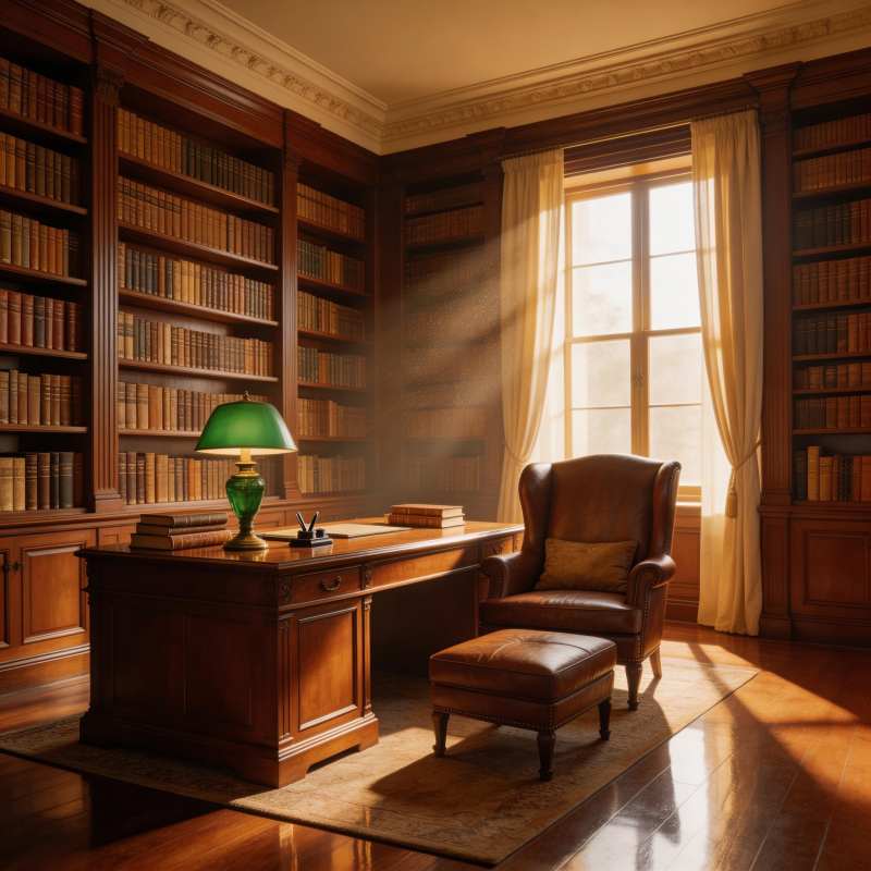 书房静谧时光图片