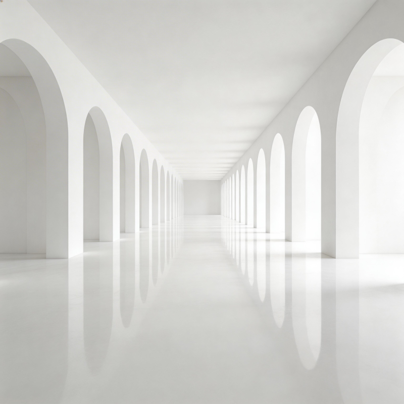 白色拱廊长廊图片
