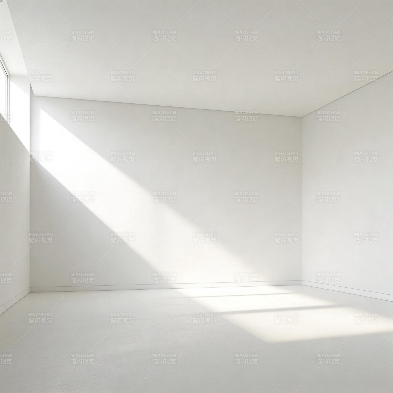 光影交错的空房间图片