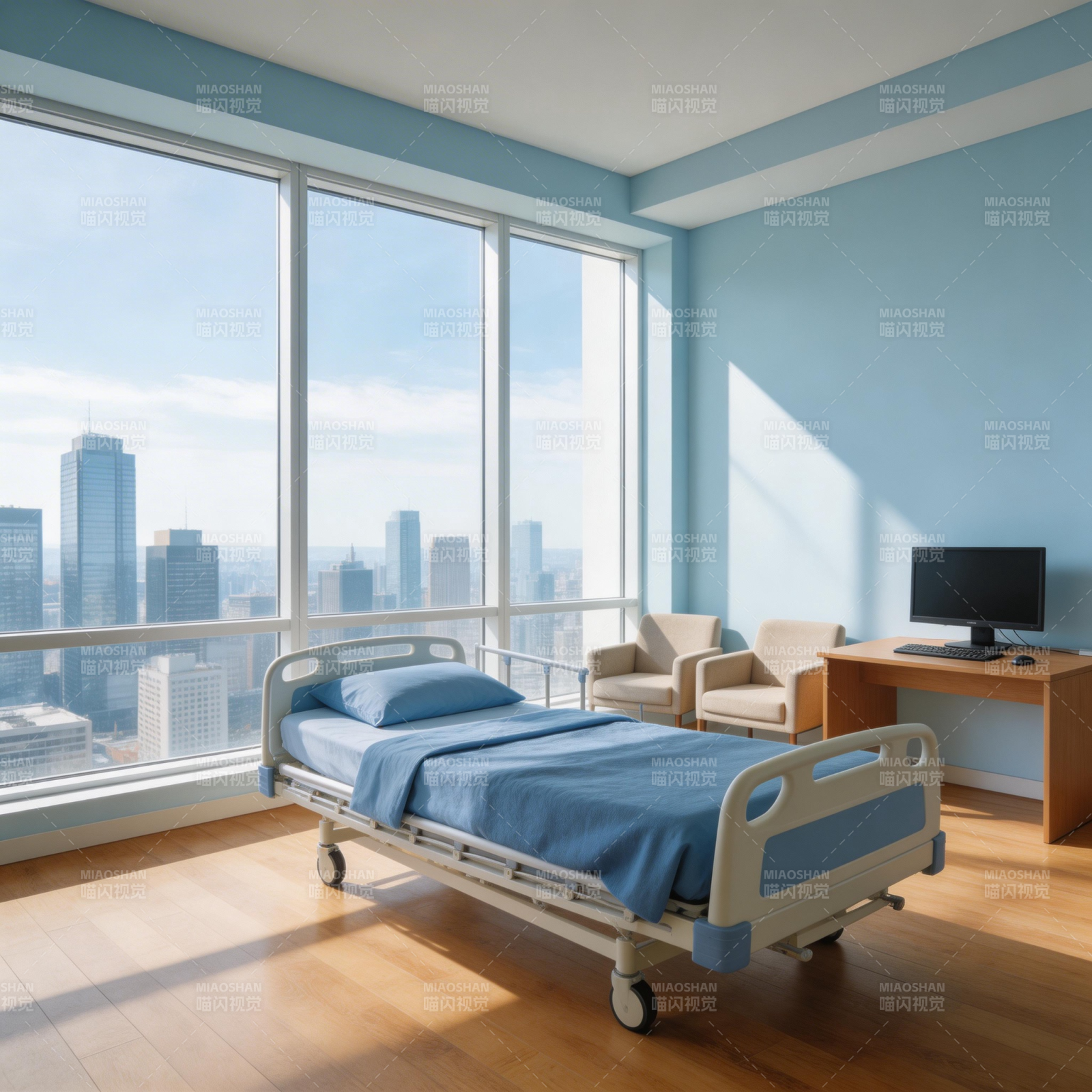 现代病房全景窗图片
