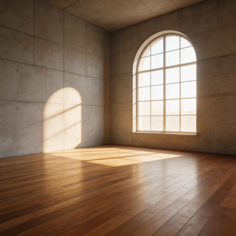 光影交错的空室图片