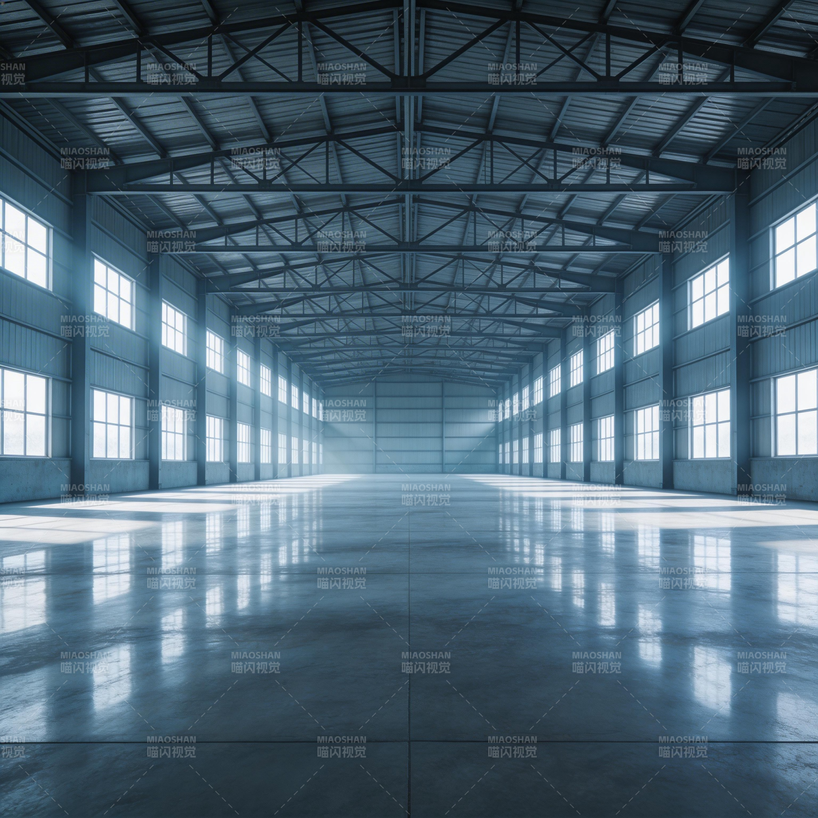 空旷工业厂房图片