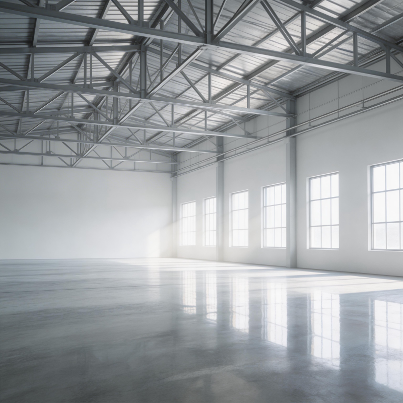 空旷明亮的工业厂房图片