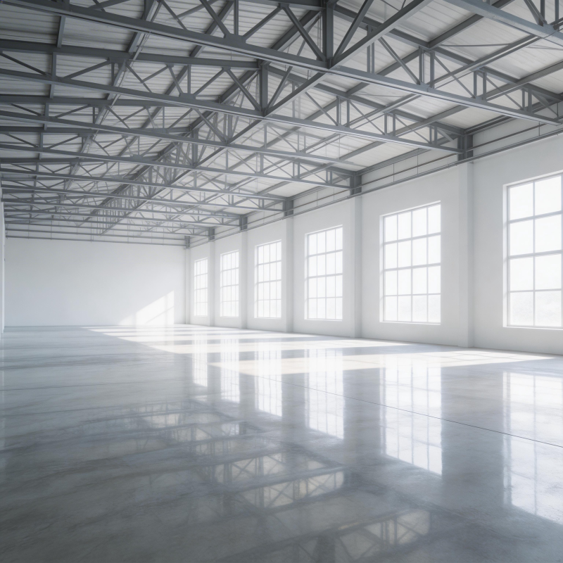 空旷明亮的工业厂房图片