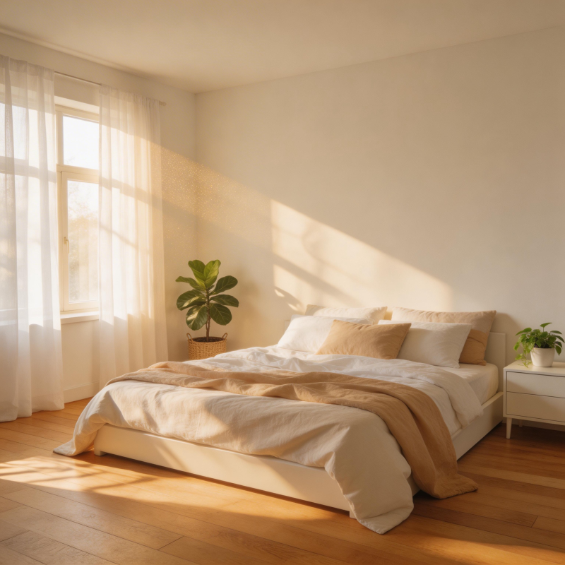 阳光卧室 温馨静谧图片