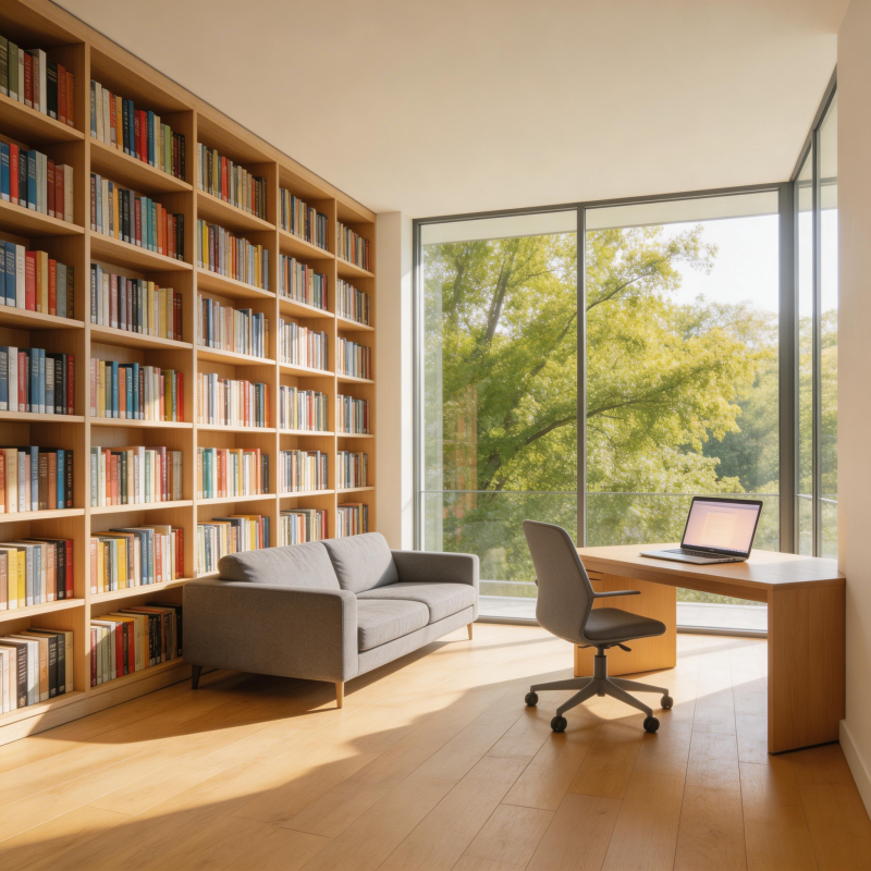 书香满屋 静谧办公图片