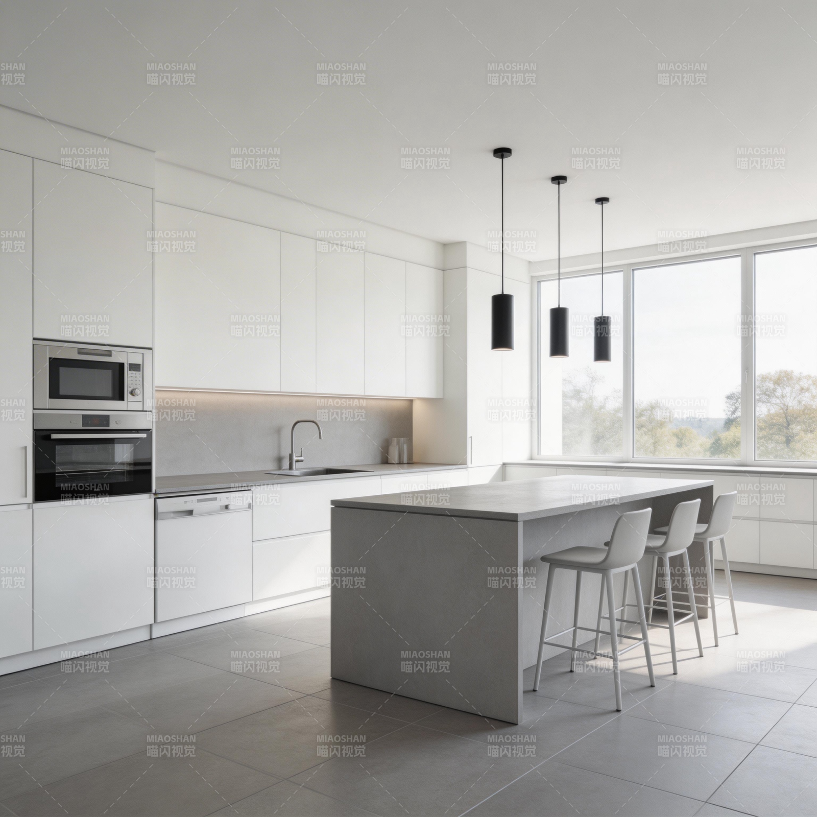 现代简约厨房设计图片