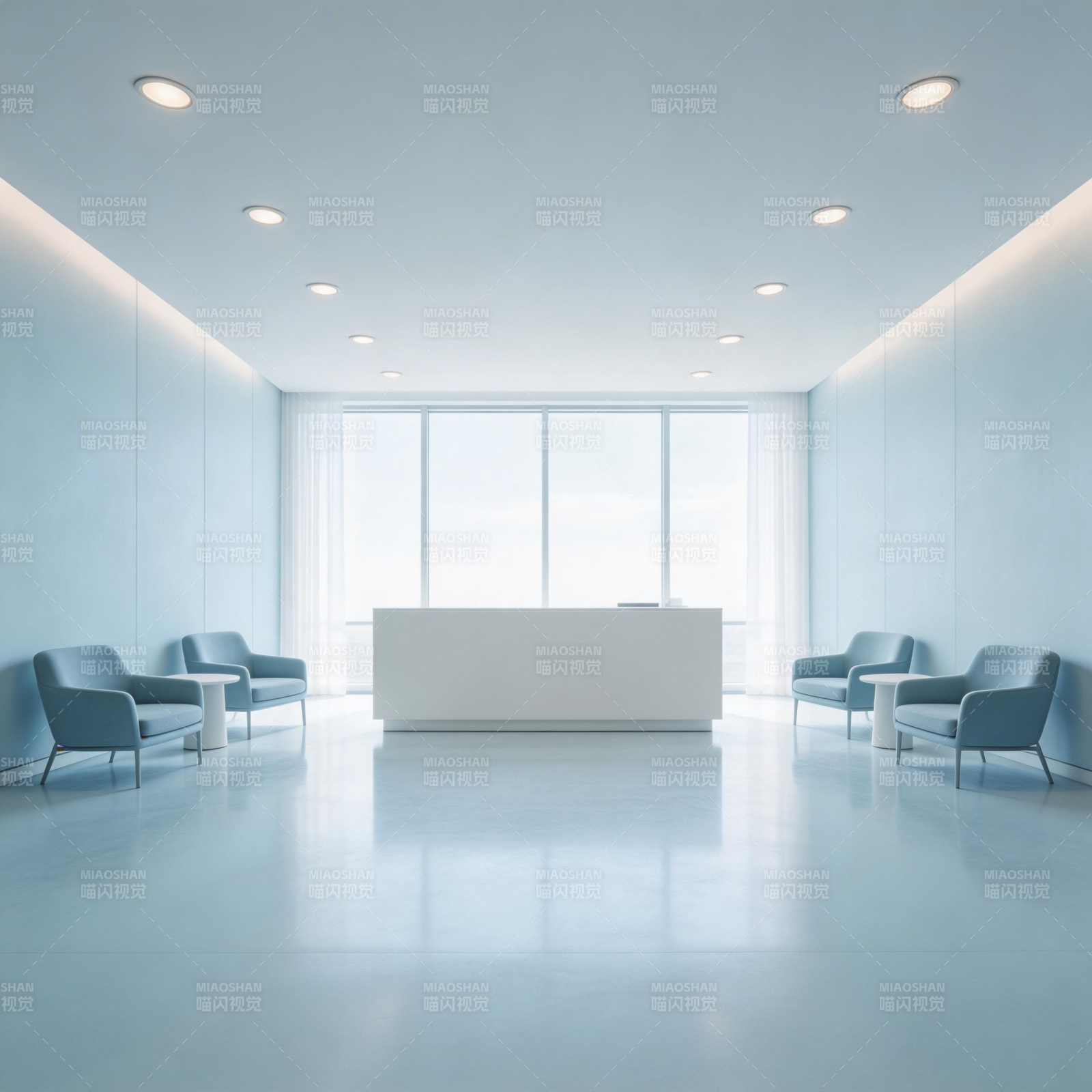 现代简约接待厅图片