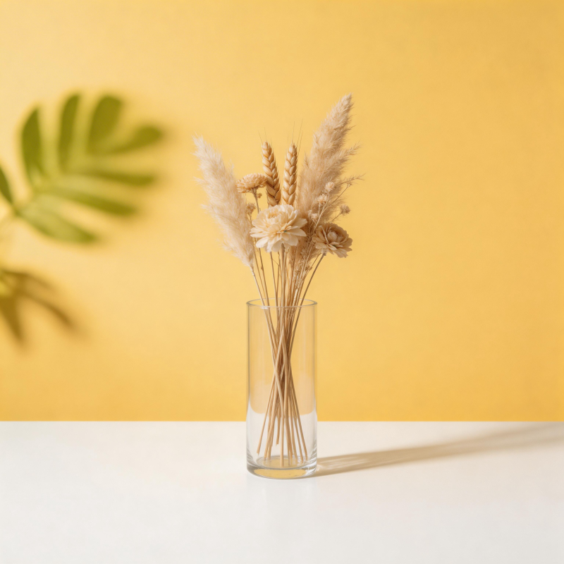 干花静物 暖色背景图片