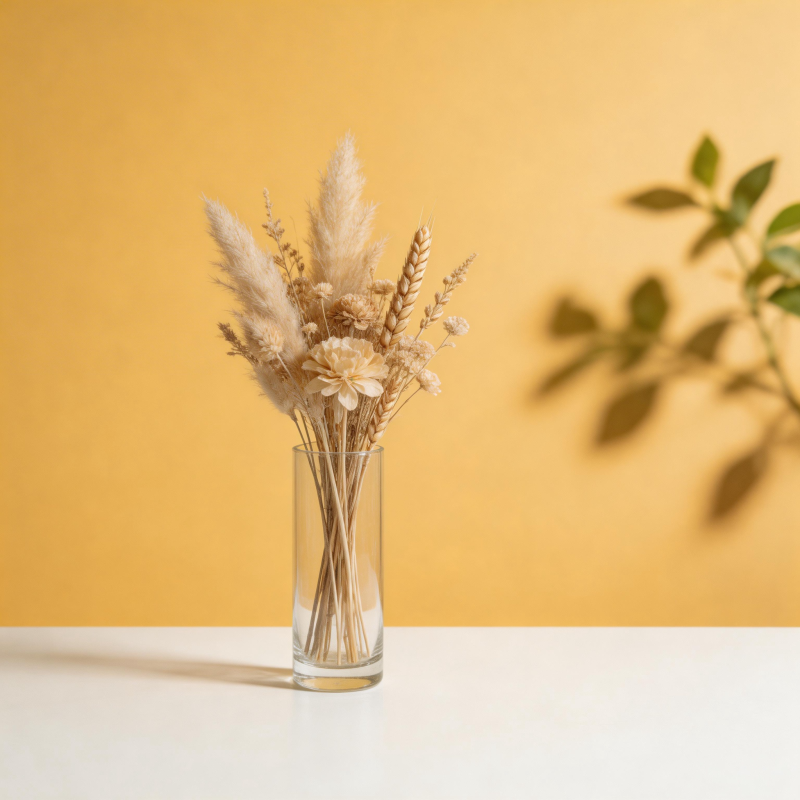 干花静物 温暖色调图片