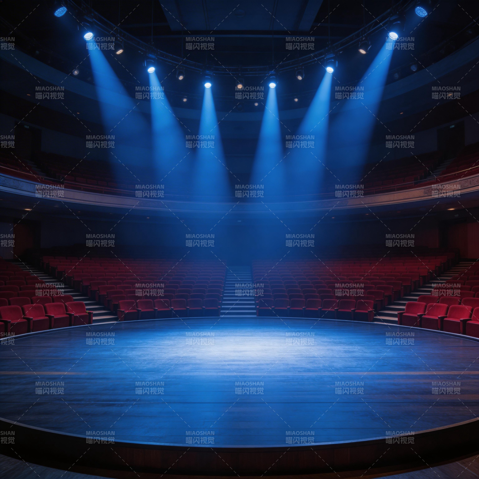 舞台灯光璀璨图片