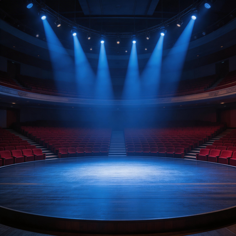 舞台灯光璀璨图片