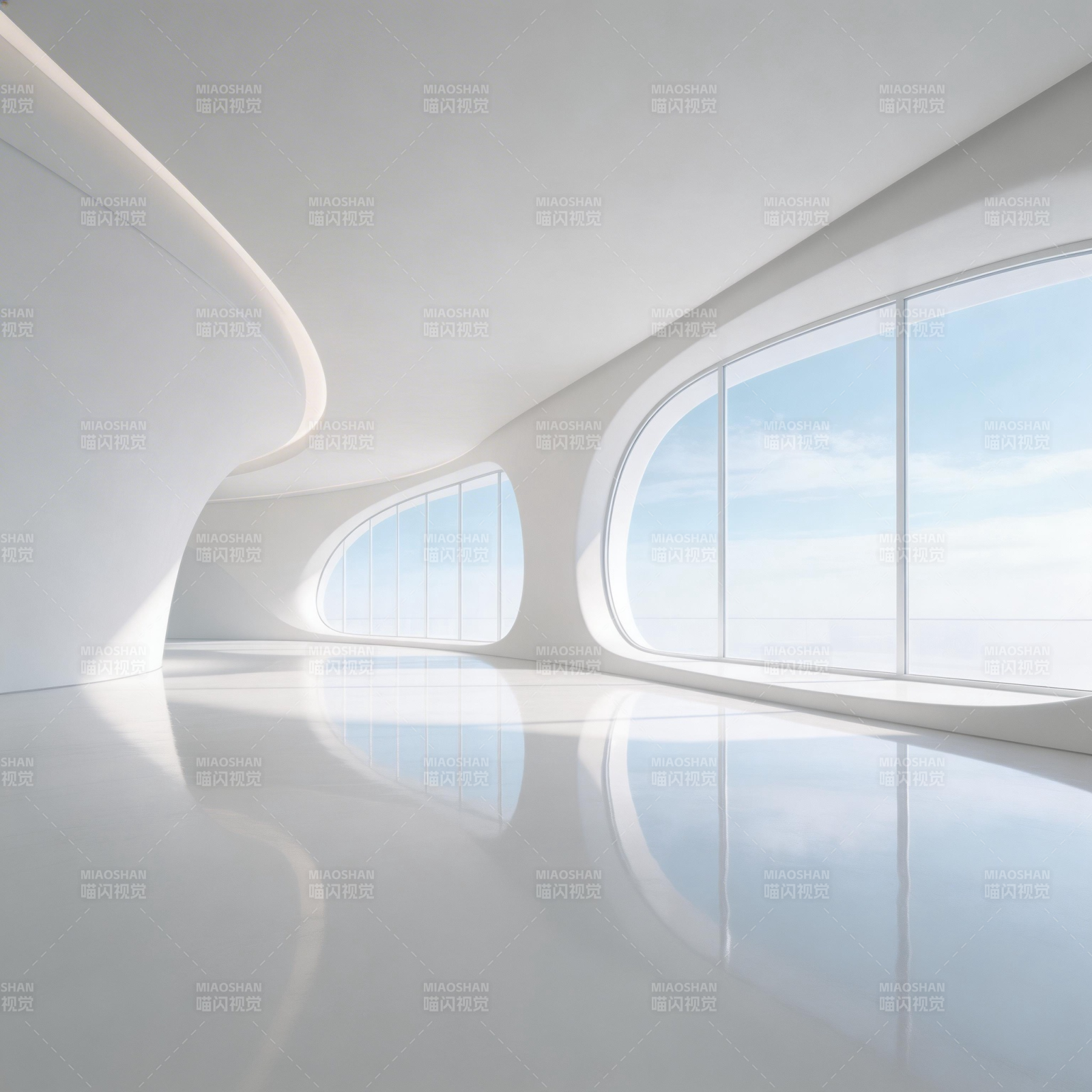 极简未来空间图片