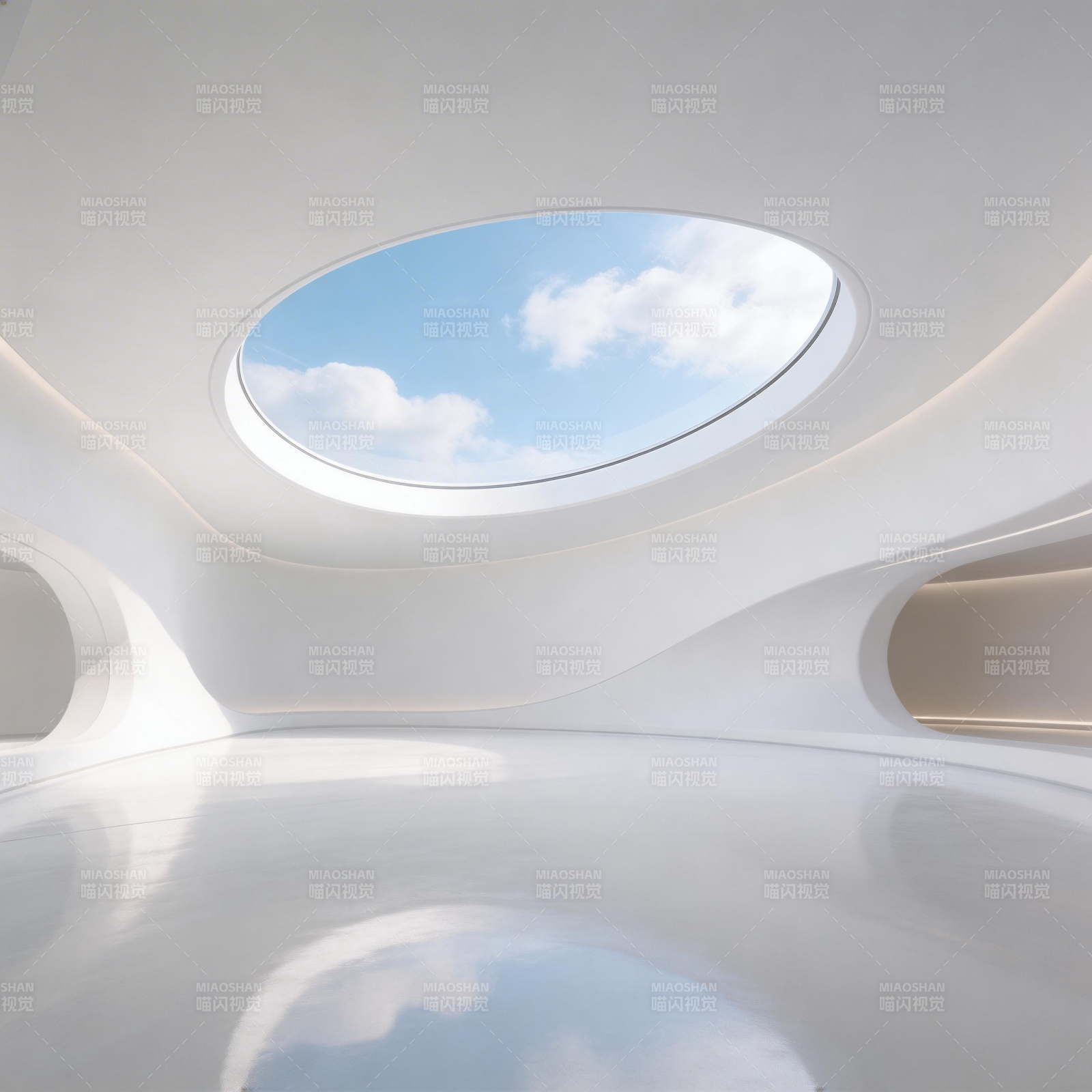 天窗映云 纯净空间图片