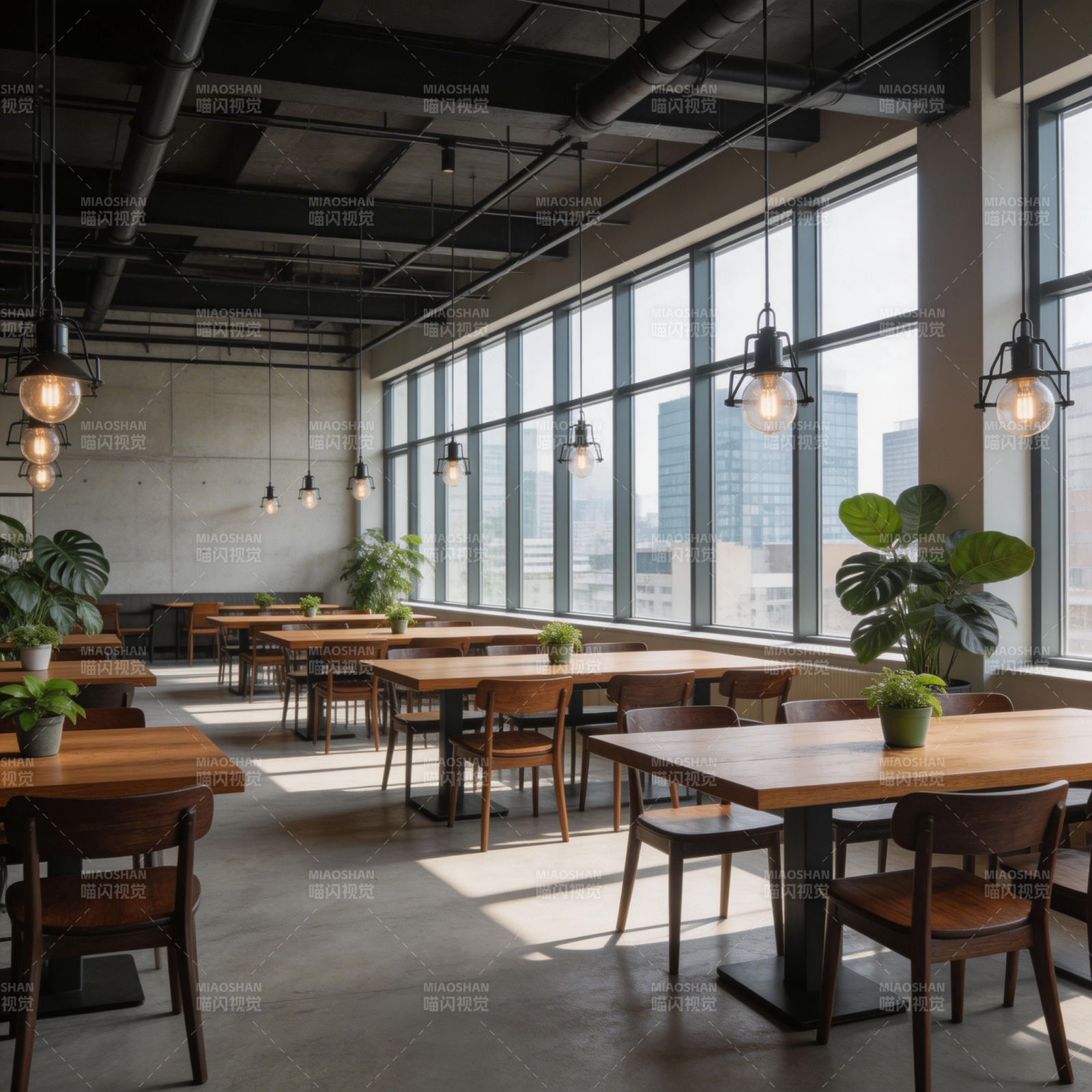 现代简约餐厅图片