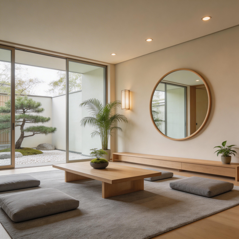 日式禅意客厅图片