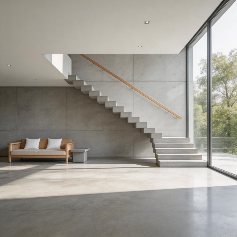 现代简约楼梯客厅图片