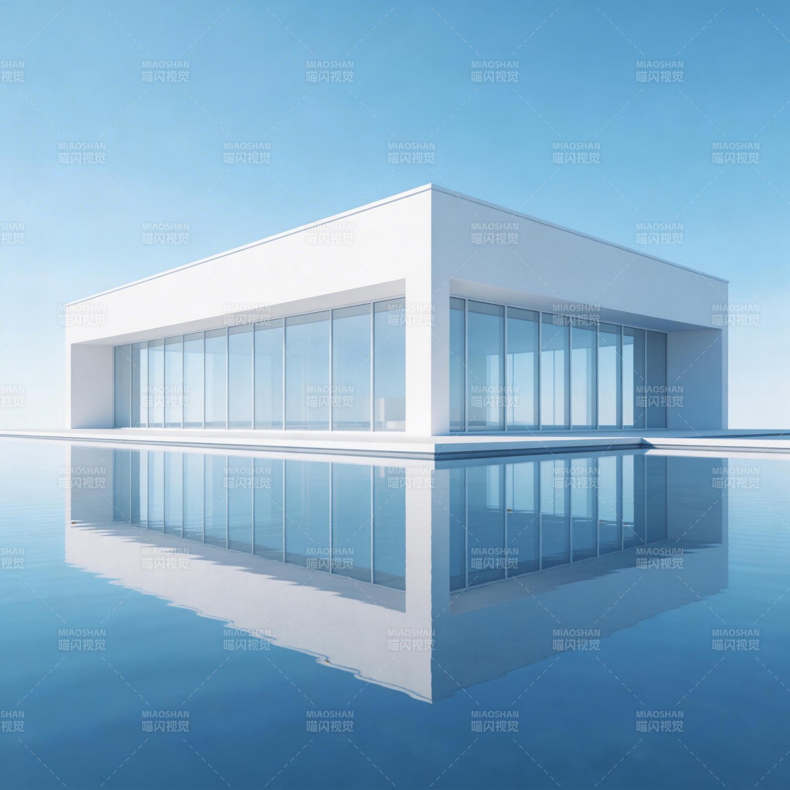 水畔现代建筑图片