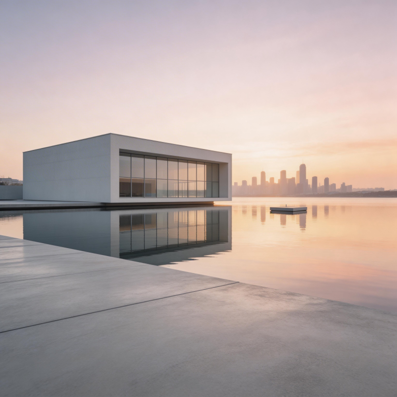 水畔现代建筑图片