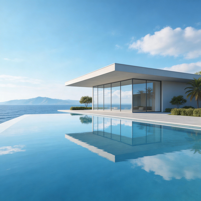 海景泳池别墅图片