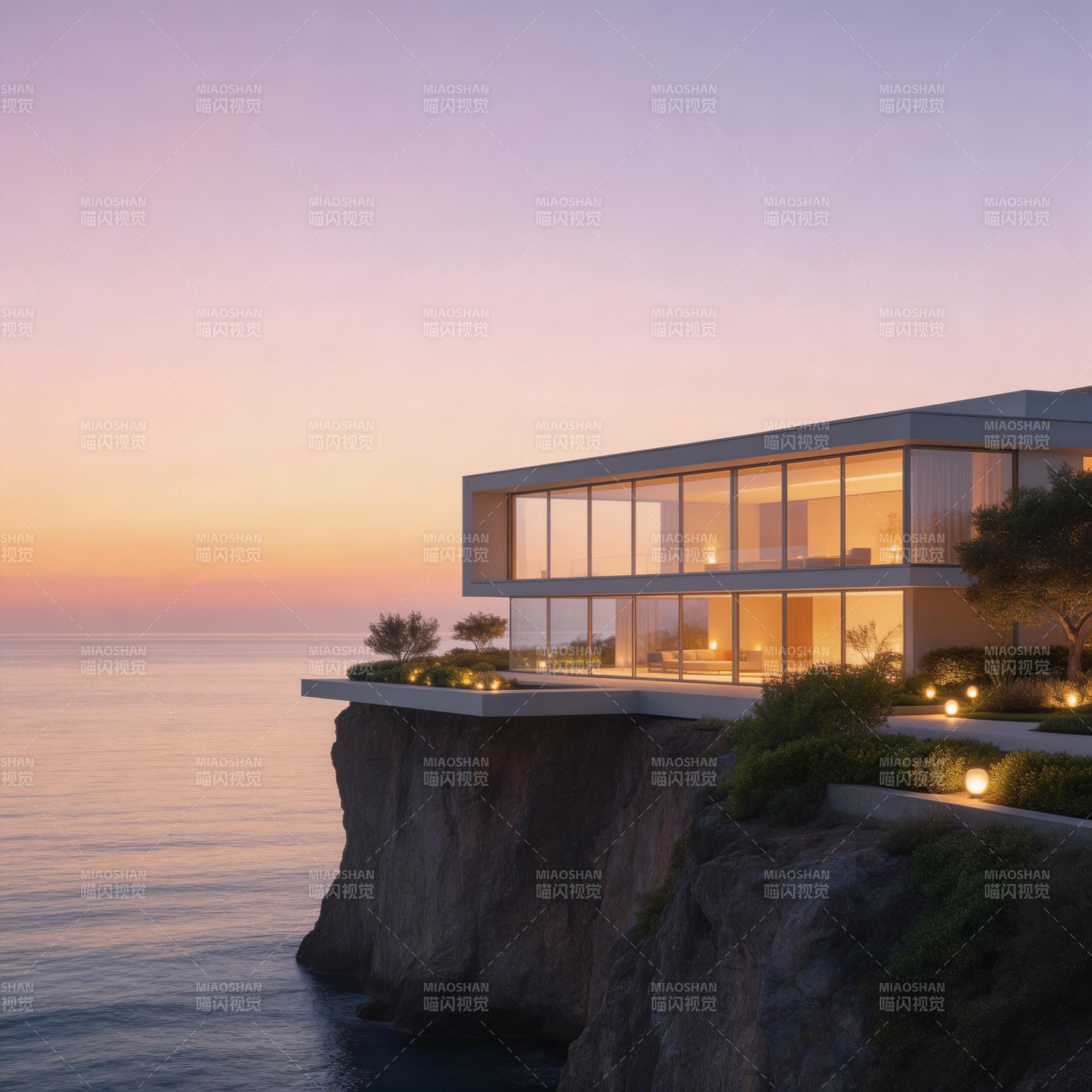 悬崖海景豪宅图片