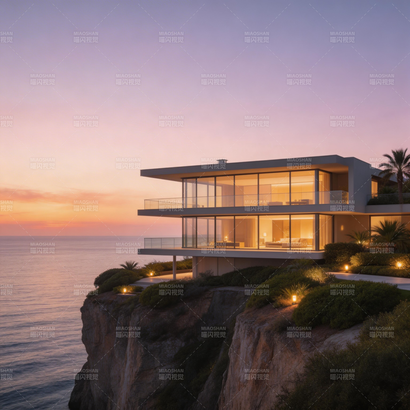 悬崖海景豪宅图片