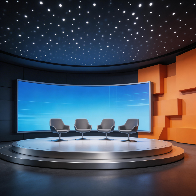 星空演播厅图片