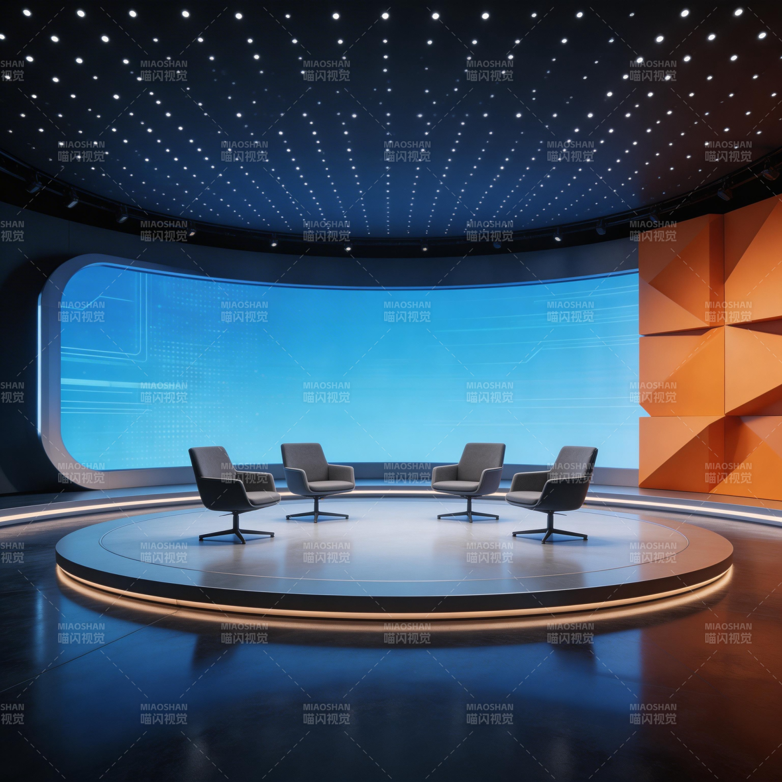 未来演播厅图片