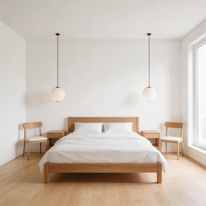 简约木质卧室设计图片