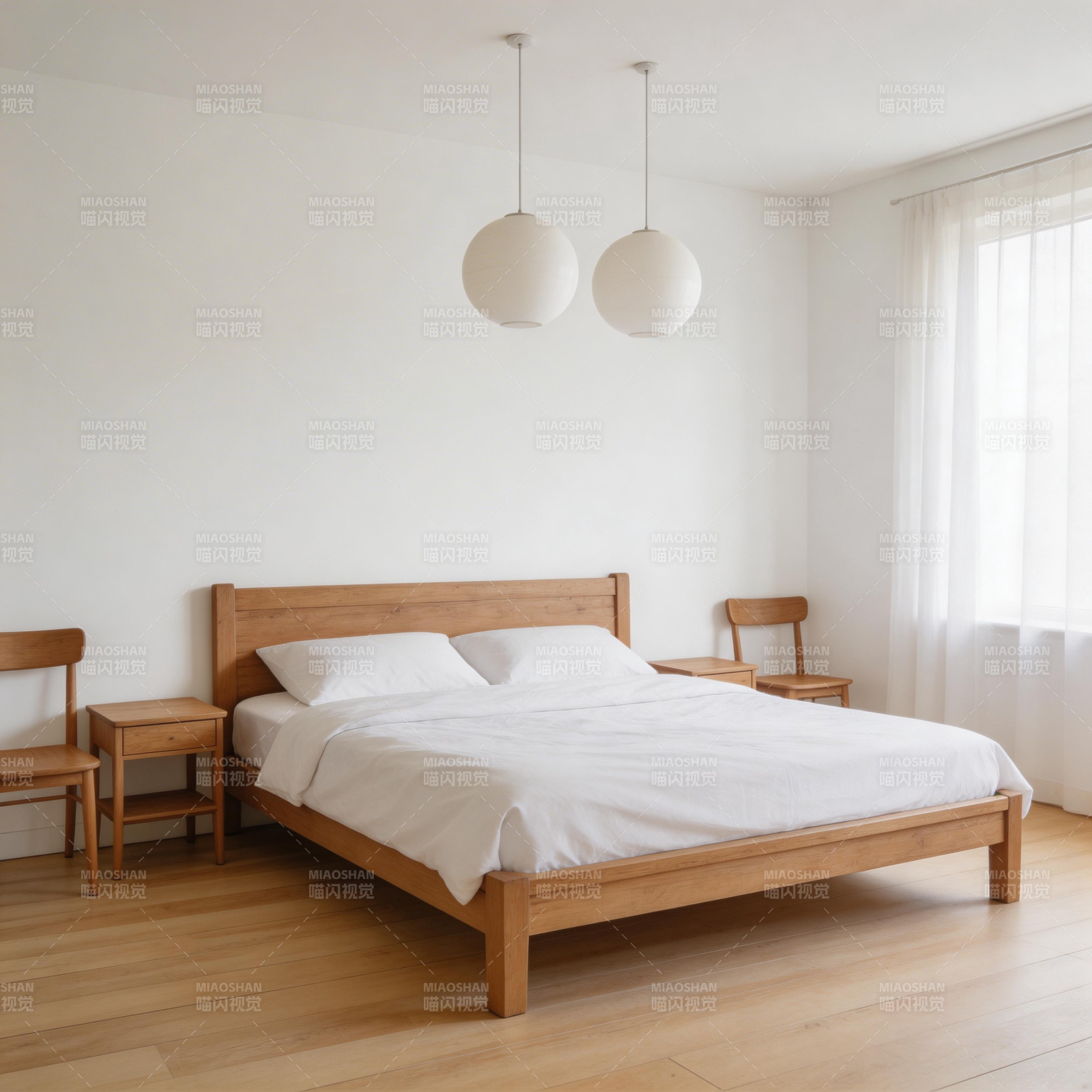 简约木质卧室设计图片