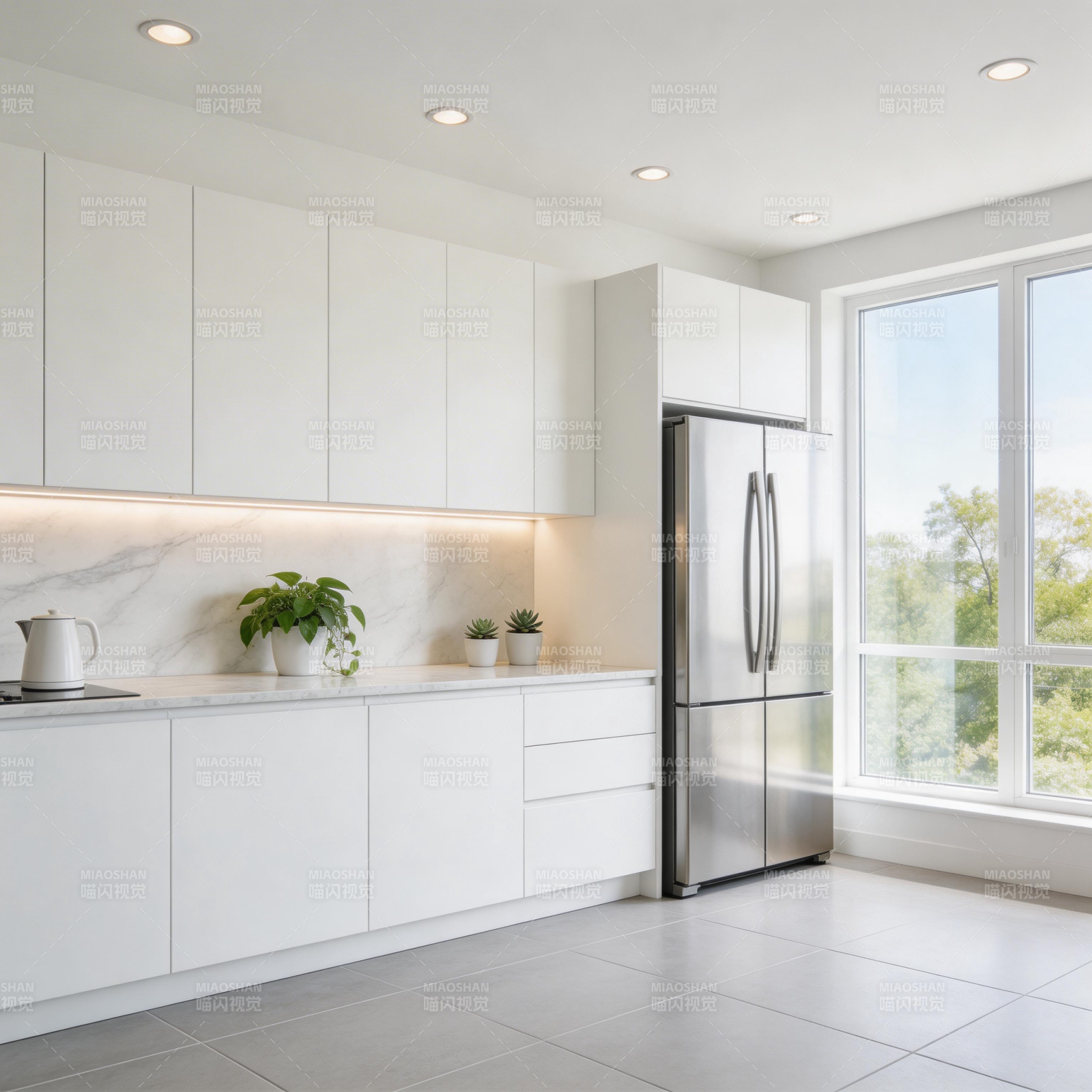 现代简约厨房图片