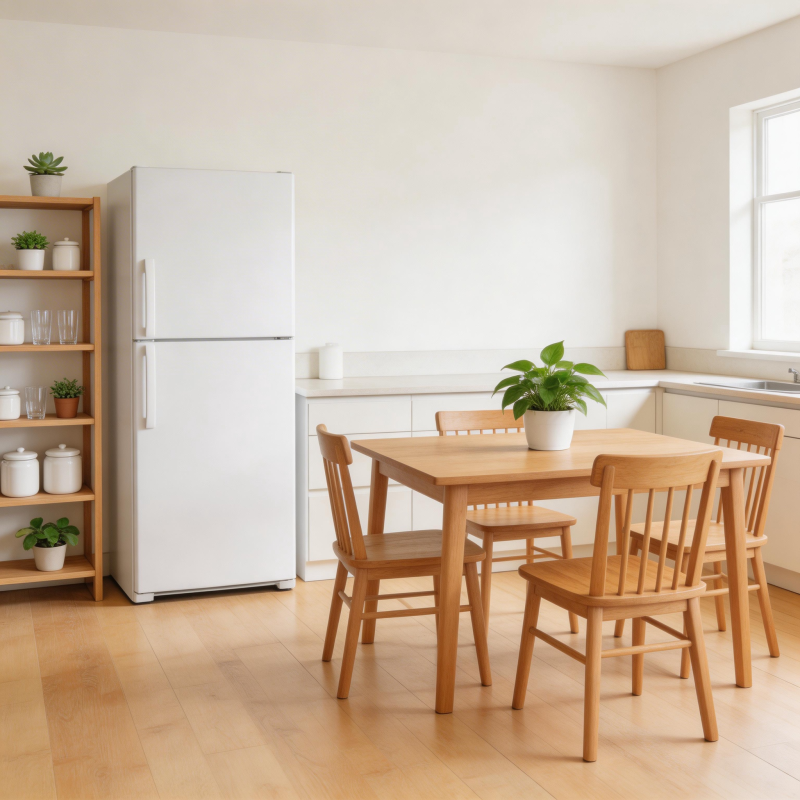 简约厨房餐桌布置图片