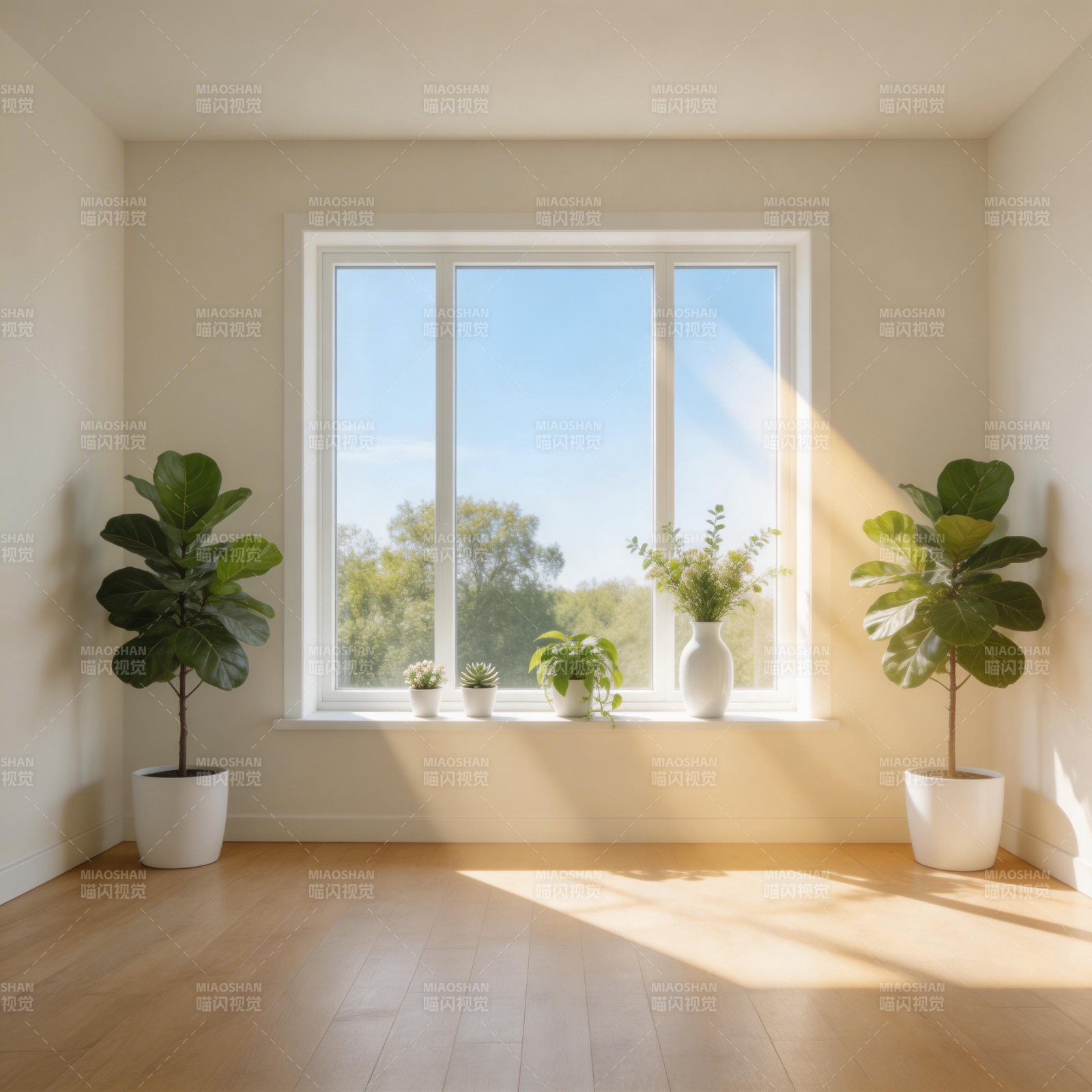 阳光满屋 绿意盎然图片