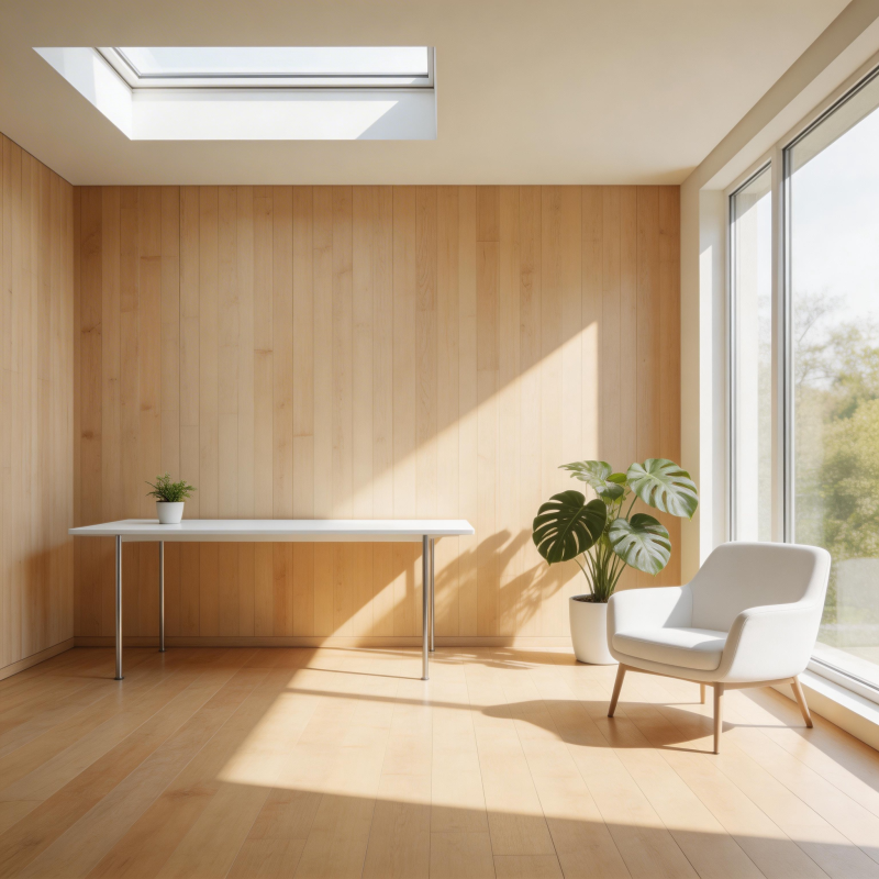 阳光木屋静谧角落图片