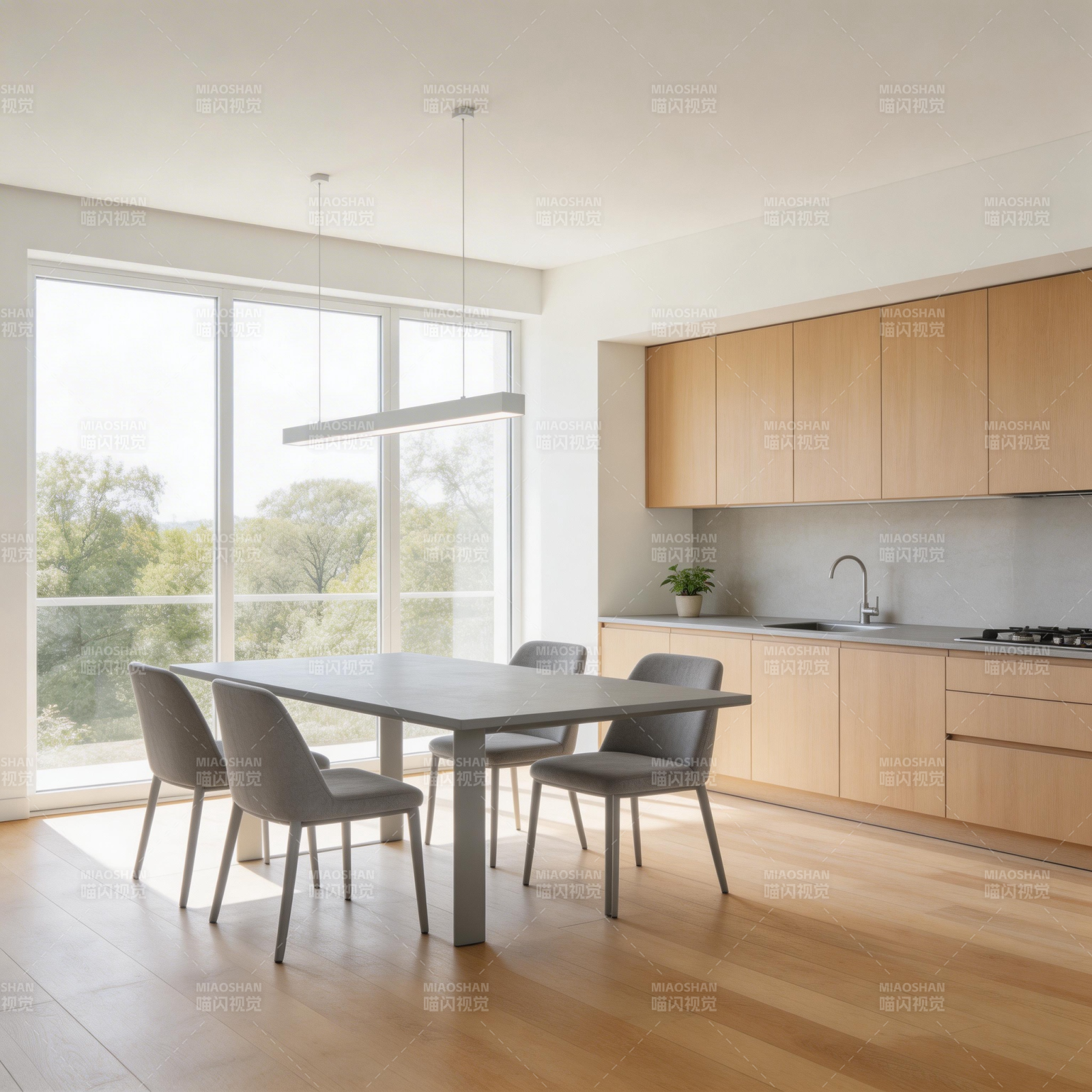 现代简约厨房餐厅图片