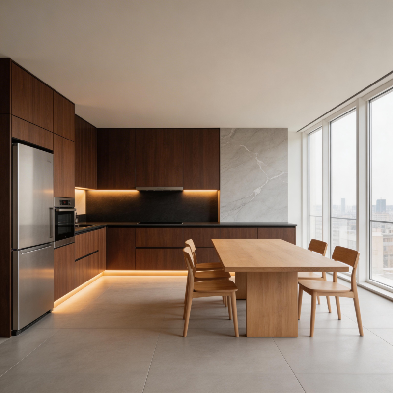 现代简约厨房餐厅图片