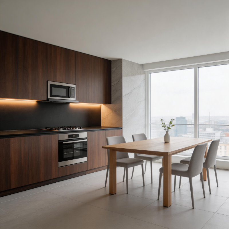 现代简约厨房餐厅图片