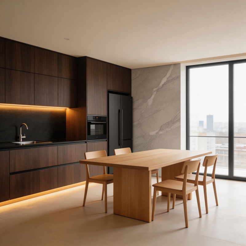 现代简约厨房餐厅图片