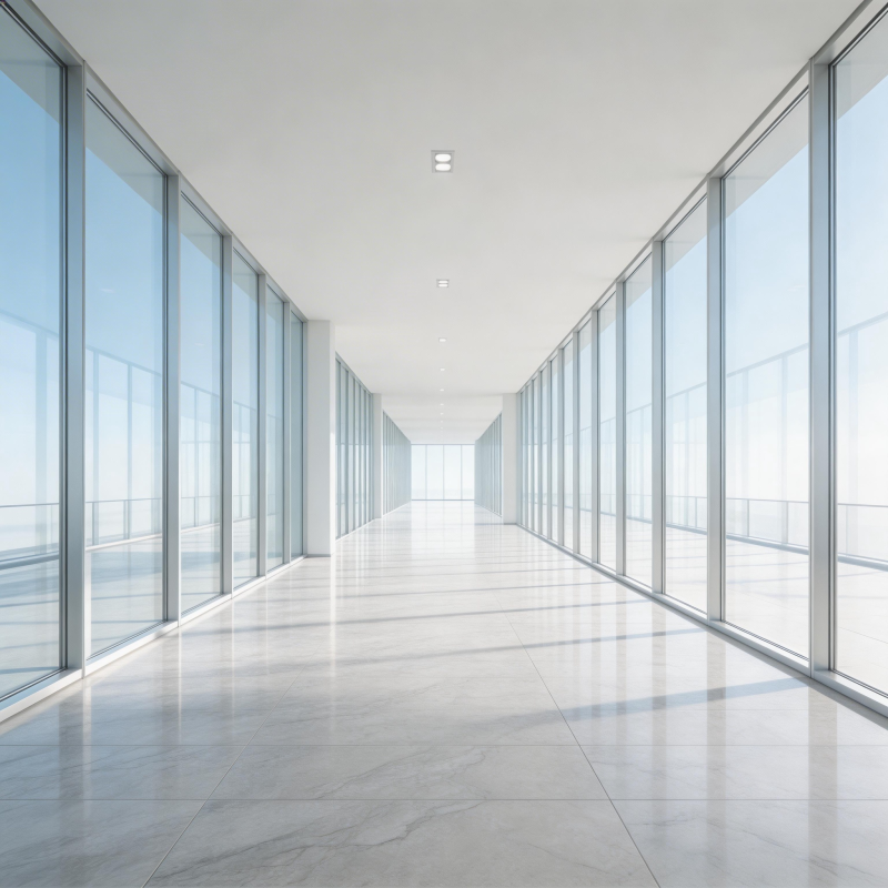 现代走廊光影图片