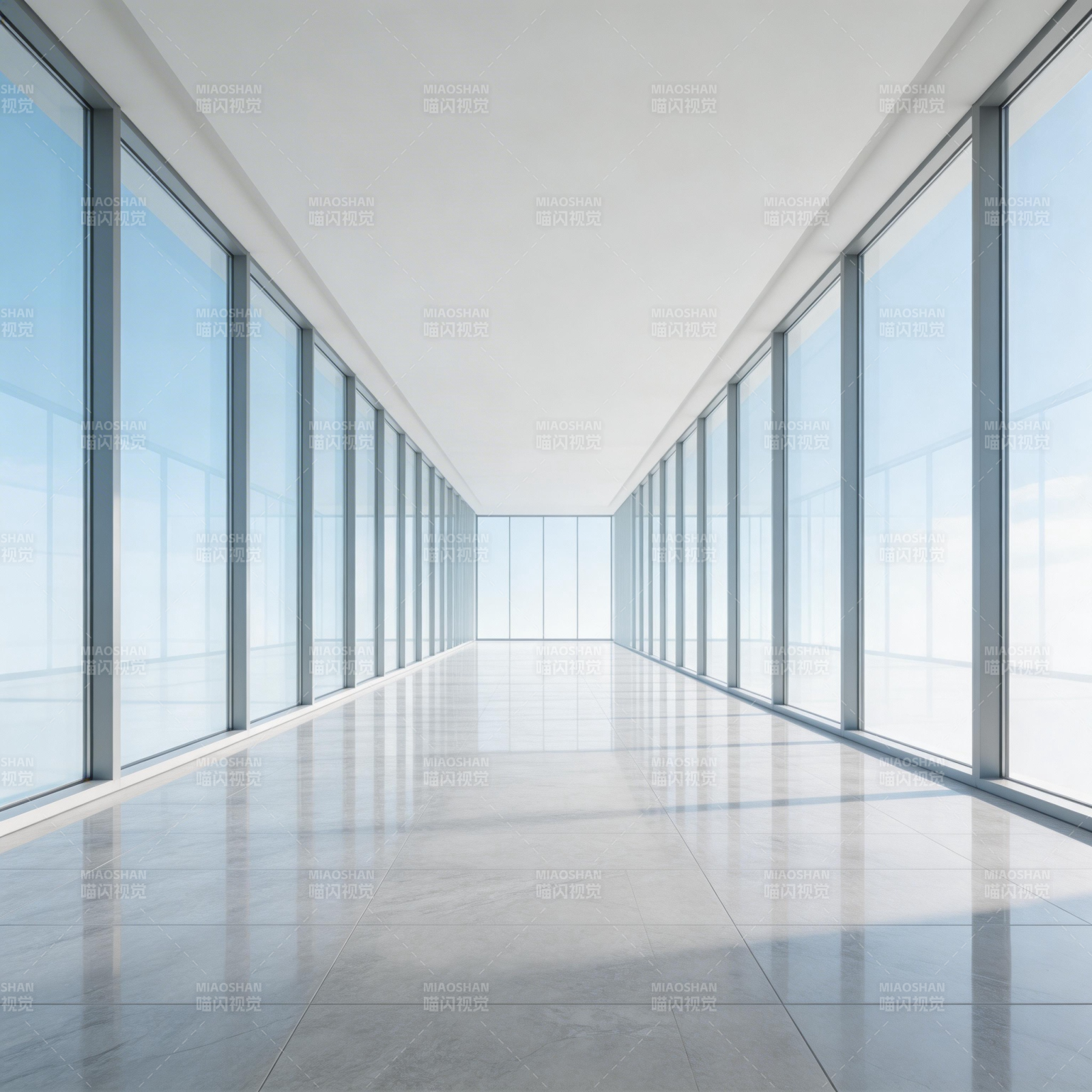 现代建筑长廊图片