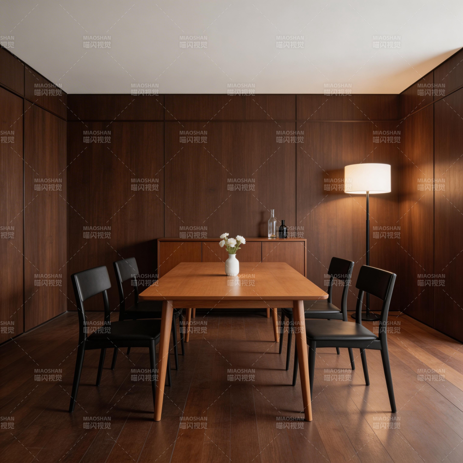 简约木质餐厅图片